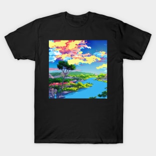 Anime Style Landscape T-Shirt